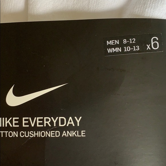NIKE EVERYDAY COTTON CUSHIONED ANKLE 6 pairs socks - Picture 11 of 16